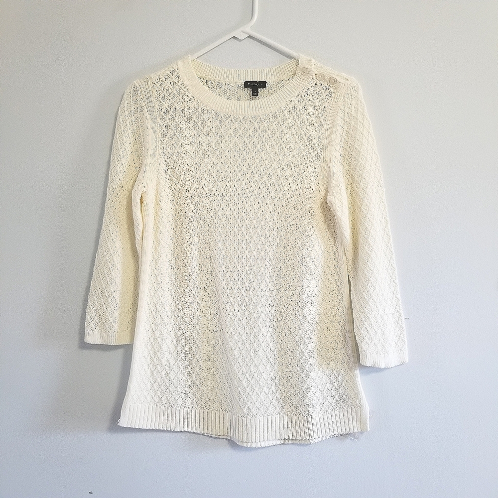 Cream talbots sweater